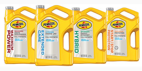Pennzoil's four new engine oils